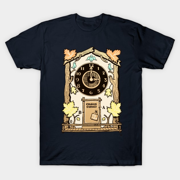 Vintage Charlie Cuckoo Clock T-Shirt by StudioPM71